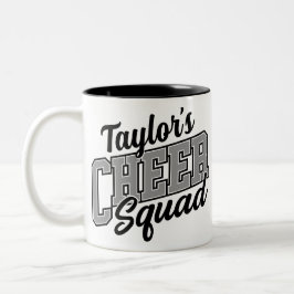 Individuelle Name Cheerleader School Varsity Cheer Zweifarbige Tasse