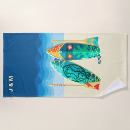 Individuelle Name Chic Nautical Strandtuch