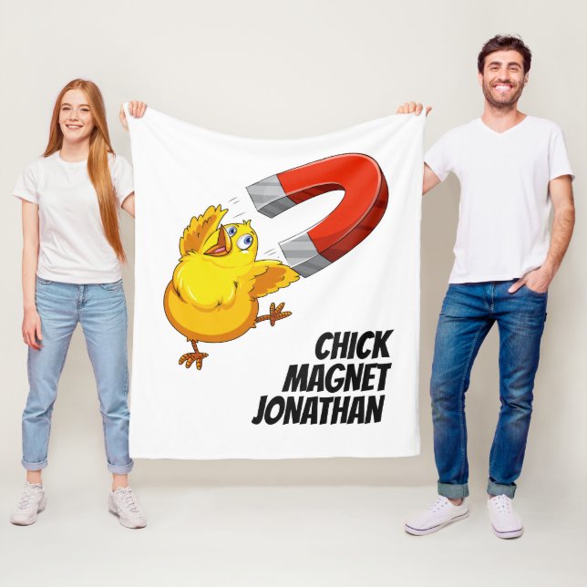 Individuelle Name Chick Magnet Fleecedecke (Beispiel)