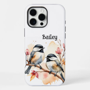 Individuelle Name Chickadee Naturschutz am Meer iPhone 16 Pro Max Hülle
