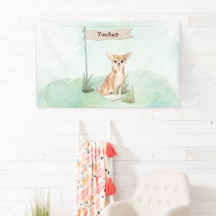 Individuelle Name Chihuahua Pet Dog Banner