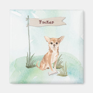 Individuelle Name Chihuahua Pet Dog Magnet
