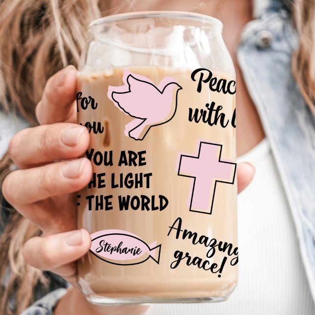 Individuelle Name christlich Affirmations Dosenglas (Von Creator hochgeladen)