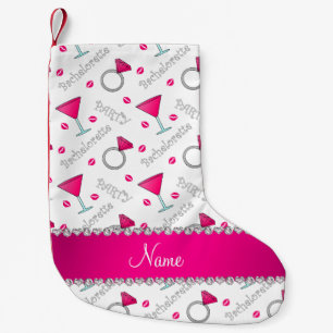 Individuelle Name-Cocktails mit weißem Bachelorett Kleiner Weihnachtsstrumpf