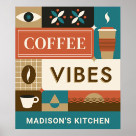 Individuelle Name-Coffee-Quotes Poster
