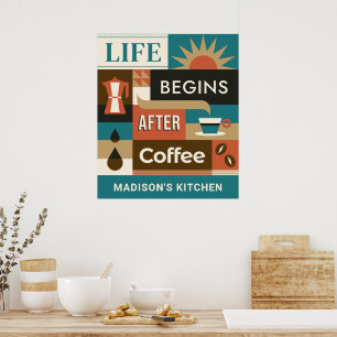 Individuelle Name-Coffee-Quotes Poster