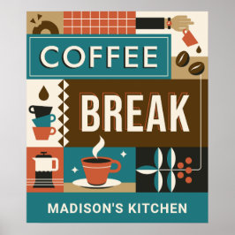 Individuelle Name-Coffee-Quotes Poster