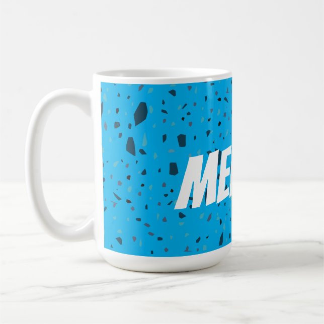 Individuelle Name Confetti-Farbe Kaffeetasse (Links)