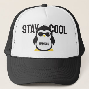 Individuelle Name cool Pinguin Truckerkappe
