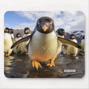 Individuelle Name Cool Pinguine Mousepad