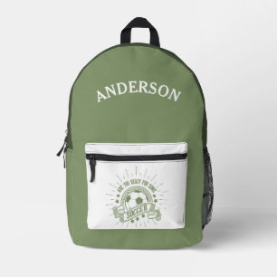 Individuelle Name Cool Sports Fußball Ball Bedruckter Rucksack