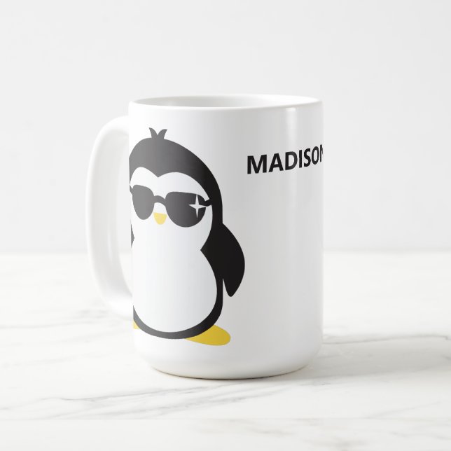 individuelle Name coole Pinguin-Tasse Kaffeetasse