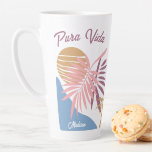 Individuelle Name Costa Rica Motto Pura Vida Milchtasse