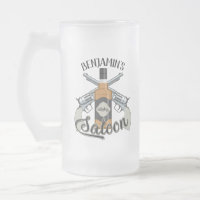 Individuelle Name Cowboy Revolver Gun Whiskey Salo