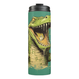 Individuelle Name Crocodile Thermosbecher