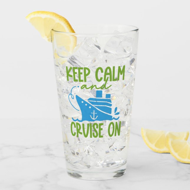 Individuelle Name Cruise Behielt Ruhe Glas (Vorderseite Ice)