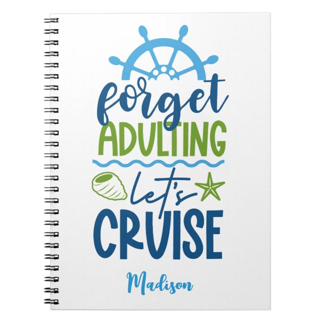 Individuelle Name Cruise Notizblock (Vorderseite)