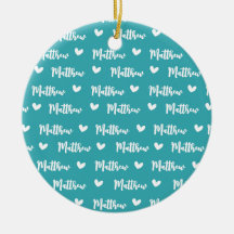 Individuelle Name Cyan Color Liebe Icon Baby Blank