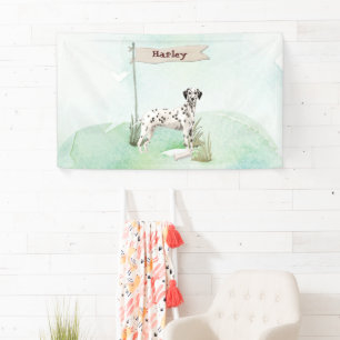 Individuelle Name Dalmatiner Haustier Hund Banner