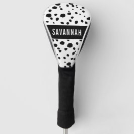 Individuelle Name Dalmatiner Tierische Druckmuster Golf Headcover