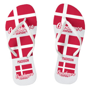 Individuelle Name Dänemark Flip Flops