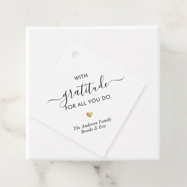 Individuelle Name Dankbarkeit Modernes Drehbuch Vi Geschenkanhänger (Beispiel)