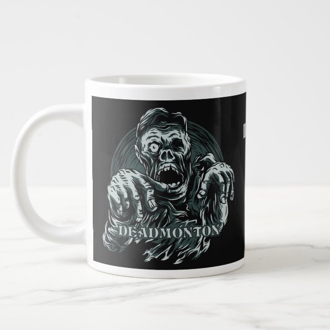 Individuelle Name DEADMONTON Jumbo Tasse (Links)