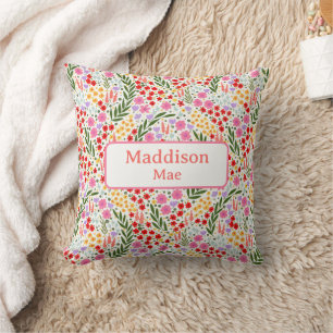 Individuelle Name Deco Colorful Blumencocktail Kin Kissen