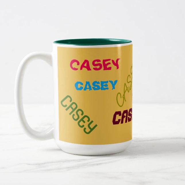 INDIVIDUELLE NAME DEKO COFFEE TASSE (Links)