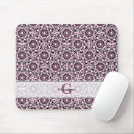 Individuelle Name Deko Dusky Rose Cherry Blossom M Mousepad