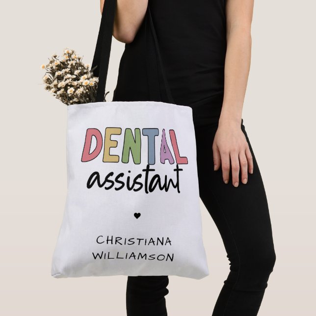 Individuelle Name Dental Assistant Geschenk (Von Nahem)