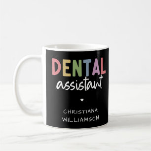 Individuelle Name Dental Assistant Geschenk Kaffeetasse