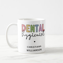 Individuelle Name Dental Hygienist RDH Geschenke Kaffeetasse