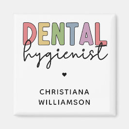 Individuelle Name Dental Hygienist RDH Geschenke Magnet