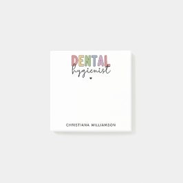 Individuelle Name Dental Hygienist RDH Geschenke Post-it Klebezettel