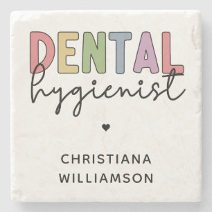 Individuelle Name Dental Hygienist RDH Geschenke Steinuntersetzer