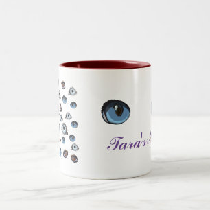 Individuelle Name der Augen Zweifarbige Tasse