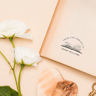 Individuelle Name der klassischen Elegant Library  Gummistempel