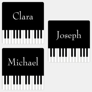 Individuelle Name der klassischen Klaviermusiker Etiketten