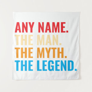 Individuelle Name der Mann, der Mythos, die Legend Wandteppich