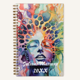 Individuelle Name der verwischten Grenzen Notizbuch