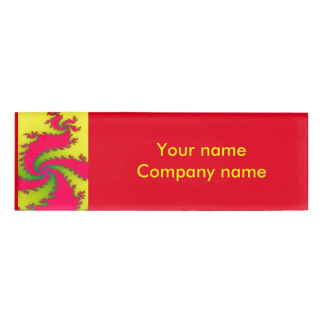 Individuelle Name des chinesischen Dragon-Fraktals Namenschild (Vorderseite)