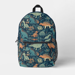 Individuelle Name Dinosaur Pattern Bedruckter Rucksack