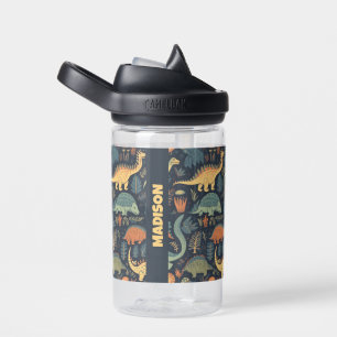 Individuelle Name Dinosaur Pattern Trinkflasche