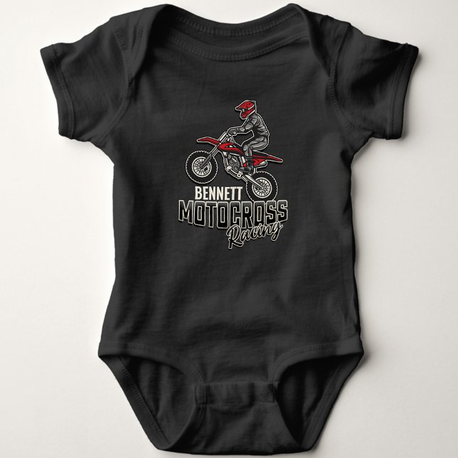 Individuelle Name Dirt Bike Rider Baby Strampler (Von Creator hochgeladen)