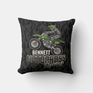Individuelle Name Dirt Bike Rider Kissen