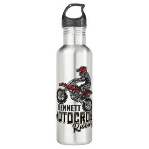 Individuelle Name Dirt Bike Rider Motocross Racing Edelstahlflasche