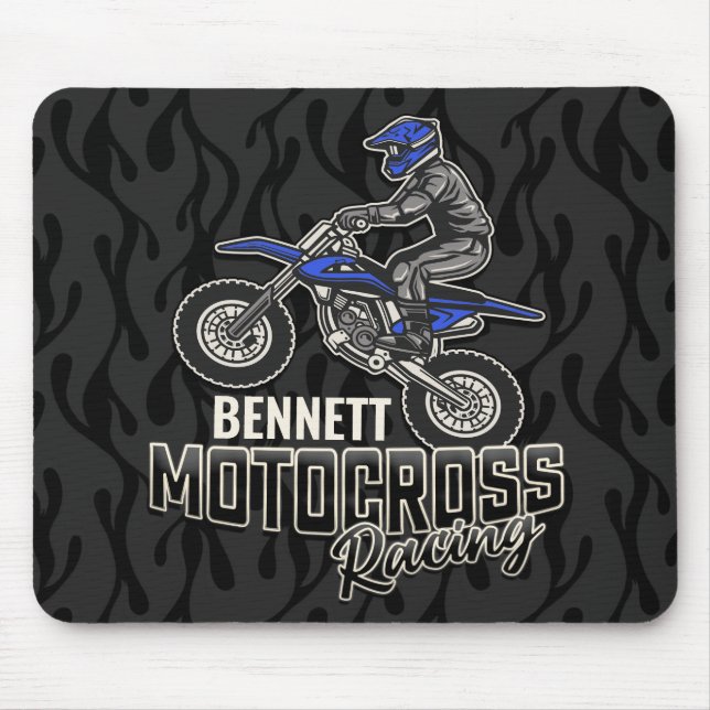 Individuelle Name Dirt Bike Rider Mousepad (Vorne)