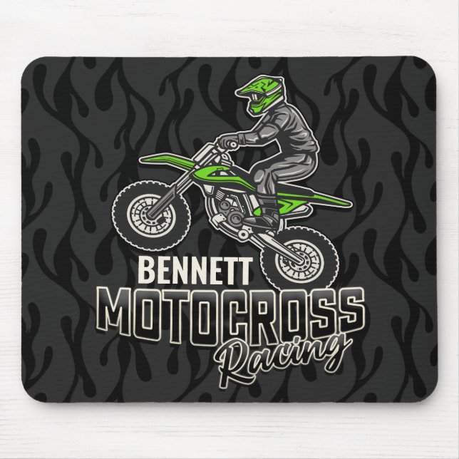 Individuelle Name Dirt Bike Rider Mousepad (Vorne)