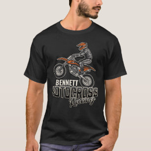 Individuelle Name Dirt Bike Rider T-Shirt